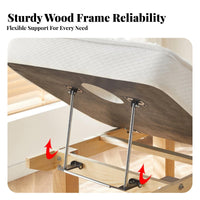 Latex Mattress Beauty Bed Heating Function Wooden Frame Massage Bed Sturdy Construction Stationary Massage Table for Masseurs
