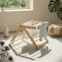 Ribbon Spool Rack A-Shaped Frame Foldable Ribbon Storage Area-Saving
