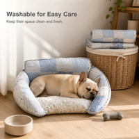 Pet Bed for Small Dogs and Cats, All-Season Washable, Scratch-Resistant, Soft and Comfortable