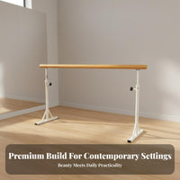 Portable Dance Bar Anti-Slip Feet Freestanding Dance Barre Sturdy Construction Portable Dance Bar for Adults, Beginners, Home, Stretching Practice