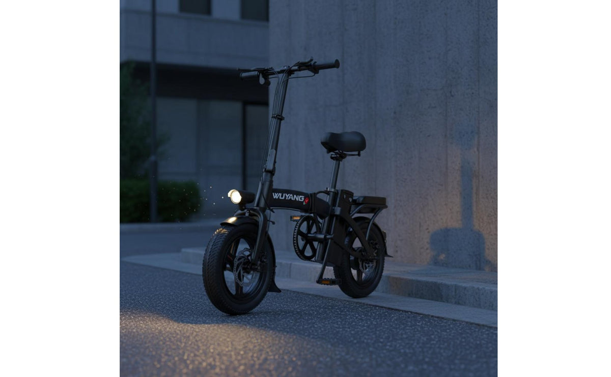 National Standard Compliant Folding Electric Bike Multiple Riding Modes Folding Electric Bicycle Long Range Foldable Electric E-Cycle Paired Disc Brakes for Commuters
