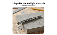 Wear Resistant Carbide Tipped Hammer Drill Bit High Hardness Rotary Hammer Drill Bit Heavy Duty for Masons, Contractors, Workshops, Workshop
