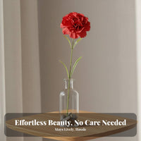 Artificial Carnation Bloom Realistic Petals Everlasting Charm for Gifts