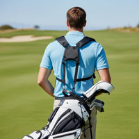 Golf Bag Shoulder Strap with Padding Padded Golf Bag Harness Double Shoulder Strap Adjustable Ergonomic for Golfers