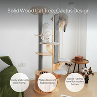 Cactus Cat Tree with Scratching Post and Condo