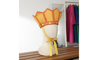 Performance Prop Tang Sanzang Hat Cartoon Design Chinese Monk Crown Yellow Pointed Crown Hat for Children, Cosplayers, Stage Performances, Festivals, Parties, Photo Shoots