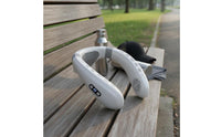 Cool and Warm Wearable Neck Fan Cordless Personal Air Cooler Memory Function for Travel