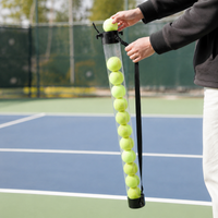 Portable Golf Ball Collector 7.3cm Transparent Cylindrical, Golf Ball Picker Upper Golf Ball Holder, Golf Ball Grabber for Practice