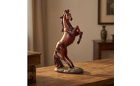 Rearing Horse Sculpture Indoor Rearing Horse Statue Compact Decor for Desk, Home