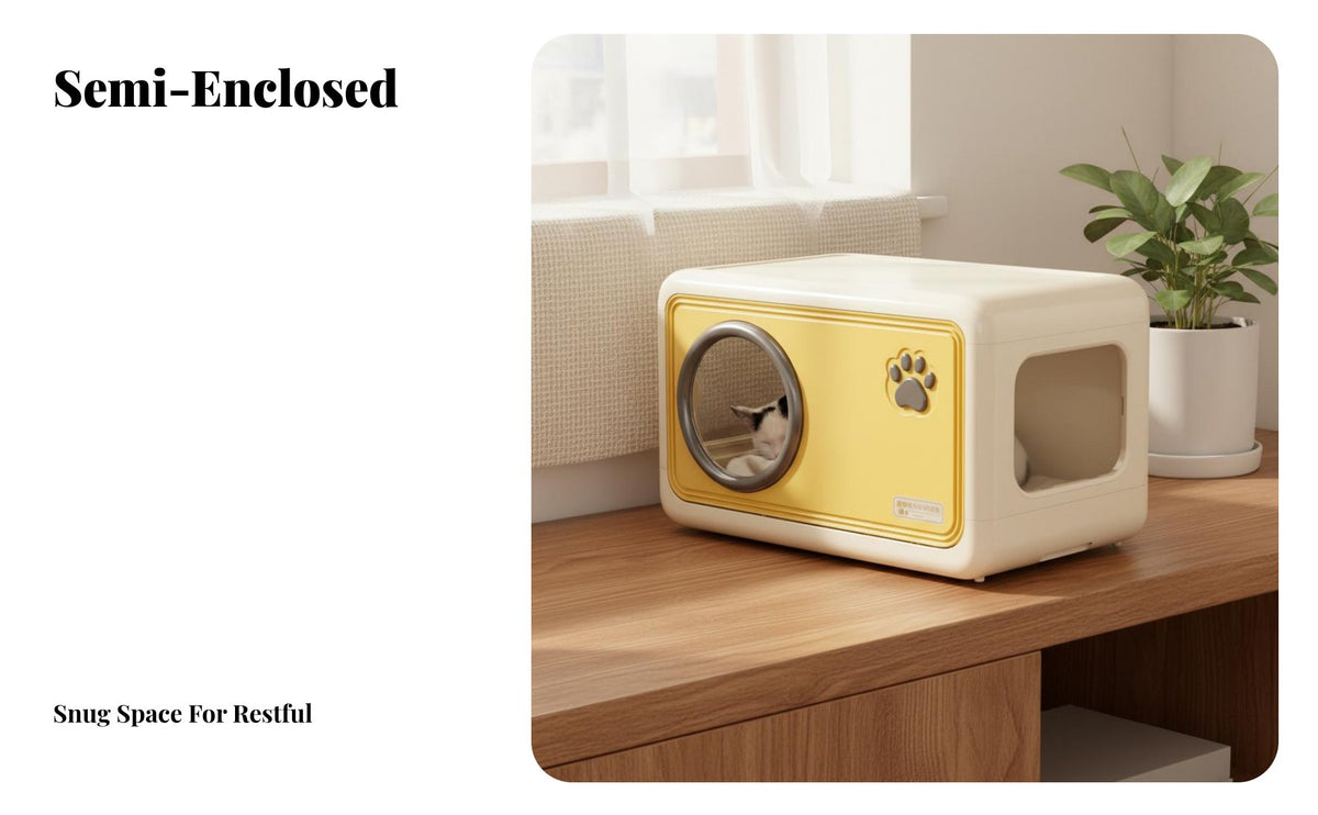 Stackable Feline Cube Easy to Clean Foldable Feline Cube Breathable Large Capacity for Indoors, Bedroom, Portable Use