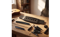Guitar Bridge Saddle Assembly Easy to Install Acoustic Guitar Bridge Kit Stable Hardware for Luthier