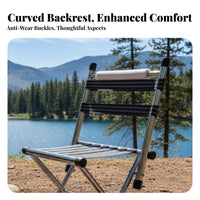 Foldable Design Collapsible Travel Seat Heavy-Duty Cross-Frame Webbed Stool Long-Lasting Construction Portable Seating High Load Capacity for Anglers, Outdoor Enthusiast S, Travelers, Camping, Fishing, Barbecue, Picnic