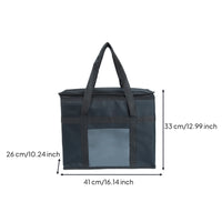 Insulated Lunch Bag Thermal Lunch Bag with Transparent Pocket Bags Soft-Sided Totes Zippered for Adults, Work, Picnic