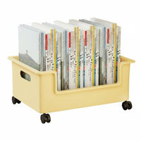 beneath-desk storage container with casters Rolling Wire Basket adaptable for Study Room
