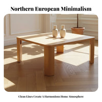Nordic design Foldable Coffee Table Space-Saving Folding Leg Center Table Portable Living Room Furniture Minimalist Aesthetic for Homeowners, Design aficionados, Apartment Dwellers, Small Spaces, Lounge Area
