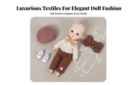 BJD Doll Outfit Detailed Accessories BJD Clothes Set and Match 16cm Doll Clothes Set for Hobbyists, Kids, Display