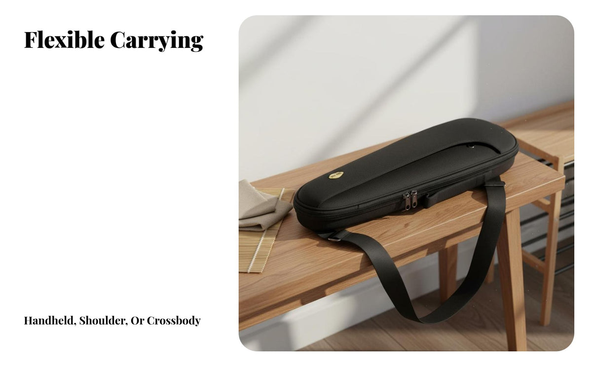 Cucurbit Flute Case Shielded Cucurbit Flute Bag Portable Bottle-Shaped Gourd Flute Carrying Case for Beginners, Students, Music Class, Travel