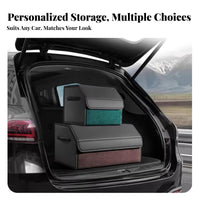 Large Capacity foldable Trunk Box Multi-Compartment foldable luggage Container Portable with Handles Car Organizer Foldable Design for motorists, journeyers, Families, Grocery Shopping, journey journeys, Camping, Garage