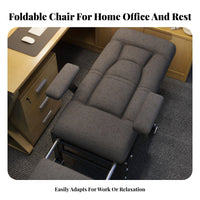 Sit and Lie Function transformable Lounger Adjustable Recline Reclining Chair Ergonomic Design Folding Armchair Padded Cushioning for Office Workers, Students, Homeowners, Home, Living Room, Bedroom, Balcony