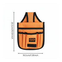 Waist Tool Pouch Multiple Pockets Canvas Tool Pouch Easy to Carry Storage Gear for Car Repair Workers, Mechanics, Garage, Workshop