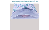 wet/dry Bag Reusable Wet Bag with Wrist Strap Two-Compartment Zippered Pouch for Parents, Journeyers, Travel, Nursery