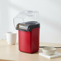 Hot Air Popcorn Machine Transparent Top Countertop Appliance Upright for Home