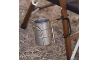 Stainless Steel Pole Cup Holder Portable Clamp-on Cup Holder Compact Versatile for Fishing