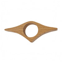 Rounded Edges Finger Loop Page Holder Smooth Finish Wooden Book Page Holder Sturdy Wooden Reading Aid