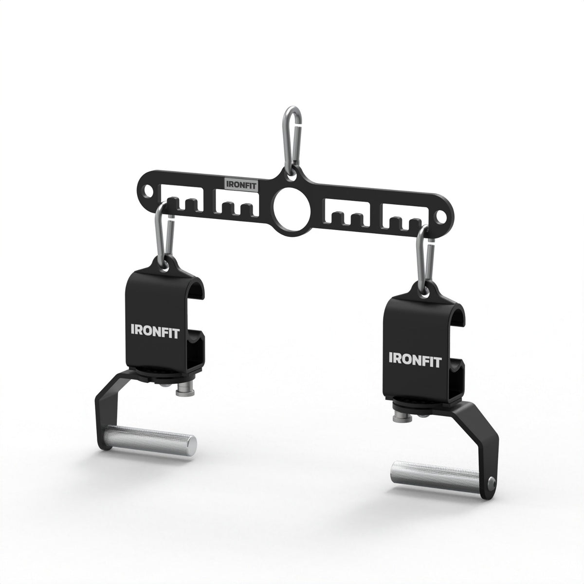 Cable Machine Attachment Kit Non-Slip Rotating Handles with Pull-Back Plate Heavy-Duty Cable Machine Handle for Fitness Enthusiasts, Lat Pulldown