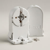 Garage lighting and workshop T8 lamp holder with G13, fire retardant and heat resistant up to 105°C PC material