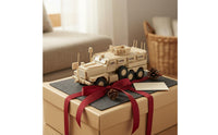 Miniature Armored Car Beginner Snap Assembly Model Detailed Model Kit for Desk Display, Dioramas
