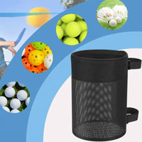 Easy Reach Mesh Ball Bag Lightweight Round Mesh Bag Portable Hanging Ball Net Tear-Resistant for Court, Fence, Training