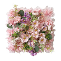 Dense Flower Panel with Foliage Layered Artificial Flower Wall Panels Faux Floral Wall Panel Lightweight for Wedding Backdrops