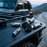 4 Pieces Roof Lock Cylinder Core Zinc Alloy Lock Cylinder Cylinder with Keys Compatible for Road Trips