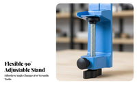 360° Rotation Electric Drill Bench Clamp Multi-Functional Universal Drill Bracket Easy to Attach for DIYers, Model Makers, Benchtop, Garage