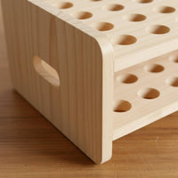 Wooden Scissors Storage Rack Wood Scissors Storage Rack Unfinished Wooden Desktop Organizer for Crafters, Classroom