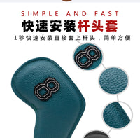 PU Golf Iron Headcover with Edge Stitching