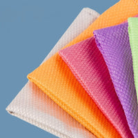 Fish Scale Microfibre Cloth, Glass and Dish Cleaning Cloths, High Absorbency Reusable Kitchen Towels