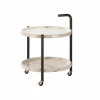 Mobile Tea Cart Mid-1900s Century Design Sofa Side Cart Space Saving