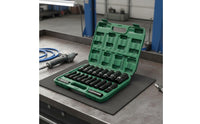 20 Pieces Automotive Socket Kit Portable Case Car Repair Socket Kit for Mechanics, Workshop
