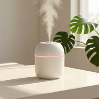 Desktop Humidifier Compact Mini Humidifier Mist Maker Minimalist Appliance Portable for Desk, Office