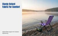 Outdoor Folding Moon Chair, Portable Recliner, Adjustable Backrest, Camping, Outdoor Dining, Fishing