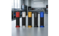 Motorcycle Handlebar Grips Anti-Slip Handlebar Grips with Aluminum Alloy Textured Universal for Motorcyclists, Daily Commuting