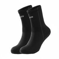Long-Lasting Construction 3mm Neoprene Dive Socks Quick-Dry Anti-Slip Thermal Socks Wear-Resistant Thermal Swim Booties Barefoot Feel for Snorkelers