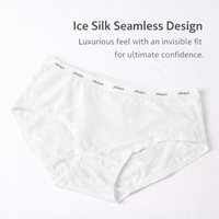 Women's Breathable Underwear with 95% Gusset for Everyday Wear, Moisture Wicking Knickers with Ice Silk Cooling Material, Smooth Seamless Briefs