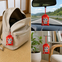Japanese Omamori Koi Lucky Charm Sachet Empty Bag for Necklaces, Backpacks, and Purses