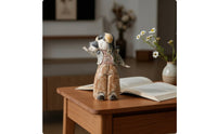 Ceramic Figurine Rustic Human Figure Sculpture Textured Abstract Statue for Tabletop, Entryway