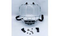 Transparent Face Visor with Grille Curved Helmet Face Guard for Sports Training