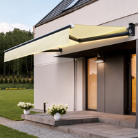 Electric Retractable Awning, Outdoor Waterproof Sun Shade, For Balcony & Garden