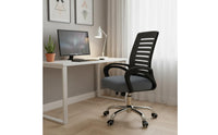 Support Adjustable Height Computer Chair High-Density Foam Cushion Mesh Back Swivel Chair Heavy-Duty Base Reclining Function for Students, Dorm Room